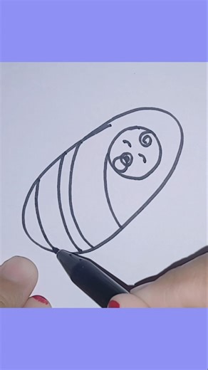 Easy Cute Baby Drawing Tutorial 👶#BabyDrawing #CuteDrawing #EasyDrawing #DrawingTutorial #HowToDraw