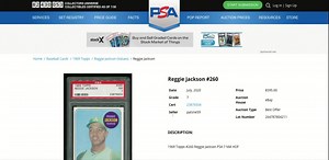 On Wednesday, we announced an upgrade to PSA’s Auction Prices Realized feature. Average value, most recent sales, population – all broken out by grade on one handy page. To learn more, watch PSA President Steve Sloan demonstrate how to get the most out of this valuable content. Watch the video and then visit: https://www.psacard.com/auctionprices/ | Professional Sports Authenticator - PSA