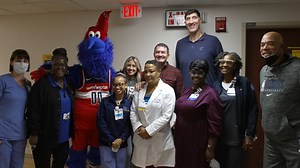1.6K views · 68 reactions | As part of MedStar Health's Cancer Awareness Month, Alan May and Alexa Landestoy repped the Capitals alongside the Wizards in a visit to MedStar Washington Hospital Center. #ALLCAPS | Washington Capitals | Facebook
