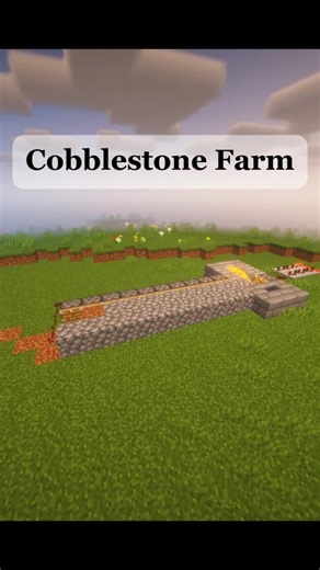 Minecraft Cobblestone Farm Tutorial #shorts