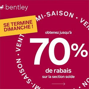 23 reactions | LAST CHANCE – MID-SEASON SALE – OFFER ENDS SUNDAY: Get up to 70% off on our selection of models* *Offer ends Sunday, April 18 at 11:59 pm EDT. | Bentley | Facebook