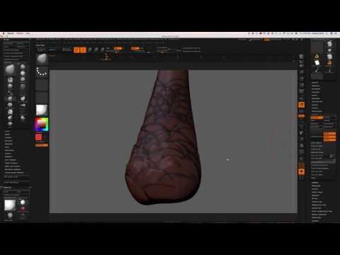 Painting Keratin Scales (ZBrush)