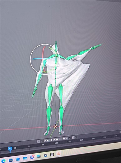 I've been using blender for a few years, first time rigging though. #blender #blenderbeginner #3d #fyp #fylpシ
