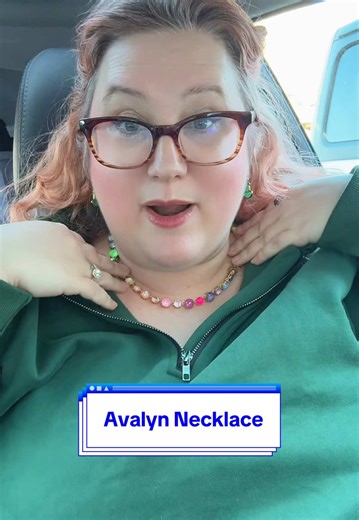 Replying to @✝︎DailyWithBailey🌺🩵 Avalyn Necklace ✨ #statementnecklace #colorfuljewelry #dopaminedressing #boldjewelry #tiktokshopholidayhaul