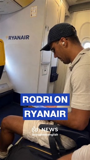 World champion Rodri spotted queuing for Ryanair flight