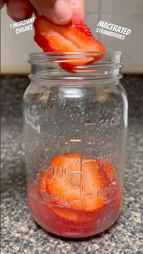 Macerated Strawberries 🍓 | ONLY 1 ingredient