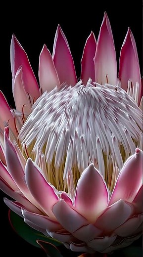 Protea Blooming Timelapse Symbol of Transformation and Courage