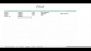Excel Job Search Tracker | Job Application and Network Tracking Spreadsheet - Etsy Australia