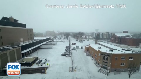 Watch: Timelapse video shows snow squall blasting Fargo, North Dakota