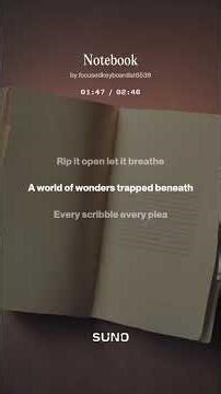 Notebook #aimusic #ai #music #musiclyrics #lyrics