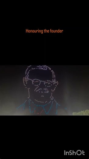 Drone Show at IIT ISM, IIT ISM drone show, 100 years celebration, drone view