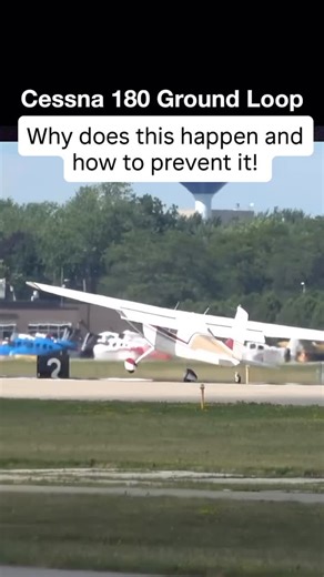 Walter Dusseldorp, MBA, CFII on Instagram: "✈️ Ever seen a taildragger Cessna pull off a wild ground loop on landing? It’s that scary swerve where the plane spins out of control on the runway – not fun, and it can lead to serious damage! 😱 Here’s the lowdown: In taildraggers like the Cessna 180 or 185, the center of gravity sits behind the main wheels, making the plane inherently unstable on the ground (think arrow flying backwards). Combine that with crosswinds, improper alignment on touchdown