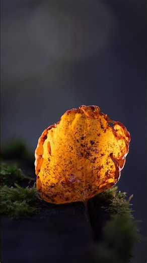 Autumn Deepens | The Light Within a Fallen Leaf