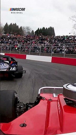 POV of this crazy modified hit at Bowman Gray 😵‍💫 #nascar