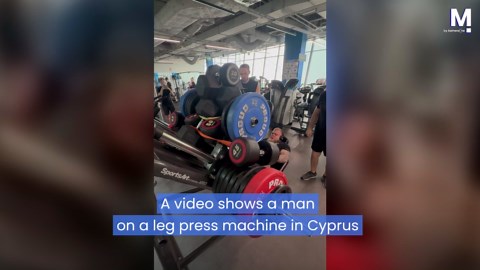 Is this even real? Bodybuilder stacks 'Jenga-style' leg press to 2,200 lbs