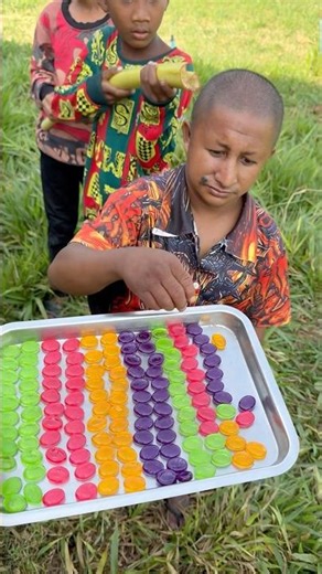 Yummy Bites Candy 🍬 eating by #masterlin #satisfying #fypシ