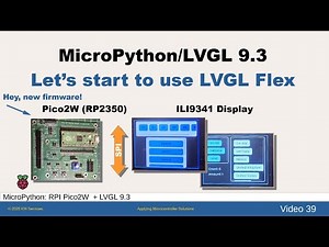 MicroPython LVGL 9 – Let's start to use LVGL Flex