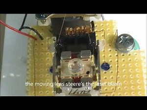 DIY Laser Scanning Microscope, LSM, capable of seeing the lands and pits on a CD.