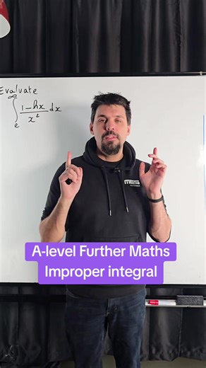 A-level Further Maths - Improper integral #myedspace #myedspacemaths #furthermaths #alevels #nickdoesmaths