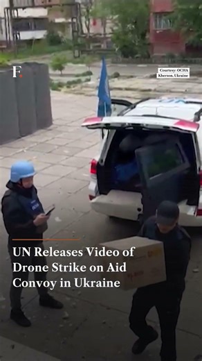 UN Releases Video of Drone Strike on Aid Convoy in Ukraine | N18G
