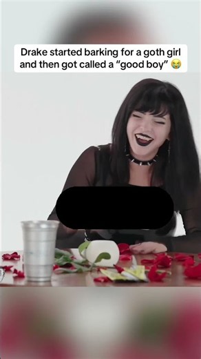 Drake started barking for a goth girl. #drake