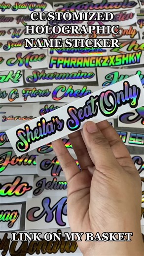 Customized Holographic Name Stickers for Everyone