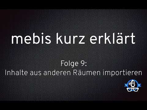 mebis kurz erklärt (9): Inhalte aus anderen Räumen importieren