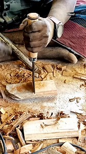 1.1M views · 4.7K reactions | #how to carpenter use chisel handle making #handmade #fitting | Woodworkers Tamil | Facebook