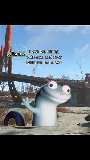 trying to use vats with no AP #fallout4 #fallout