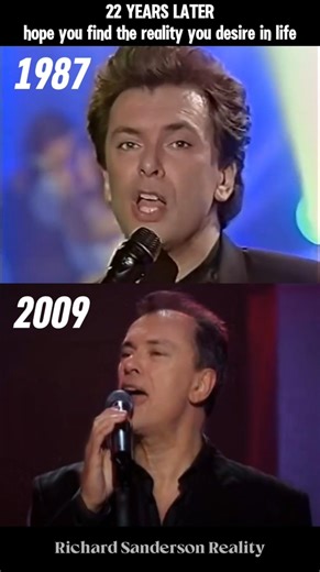 1987vs2009: Best reality you want in life #richardsanderson #reality #nostalgia #throwback #music