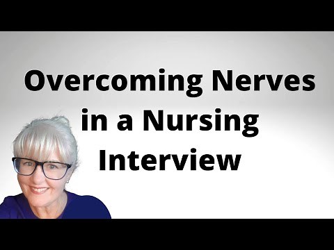 How to Overcome Nerves in a Nursing Interview