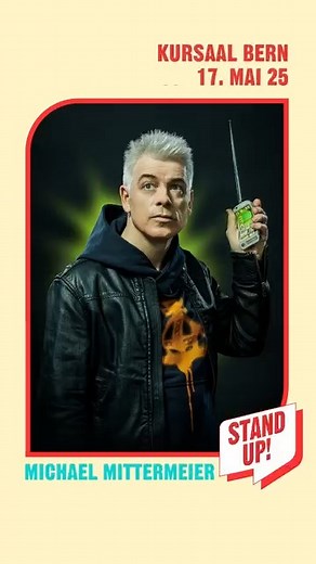 STAND UP! präsentiert: Michael Mittermeier – FLASHBACK – Die Rückkehr der Zukunft ⚡️ in Zürich, Bern und Amriswil. Tickets: www.stand-up.ch | STAND UP comedy show