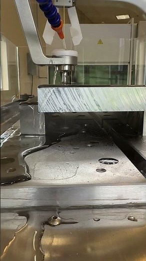 River-350 EDM Hole Driller Breaking Through 10" of Tool Steel