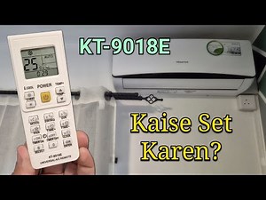 Universal AC Remote KT-9018E Kaise Set Karen? (Any Brand AC) KT-9018E Manual Instructions Hindi 🇮🇳