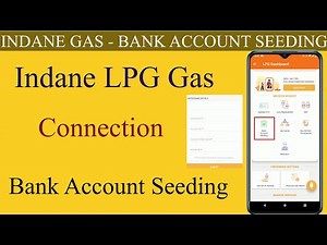 How to link bank account in Indane LPG gas connection | bank account seeding in indane gas |
