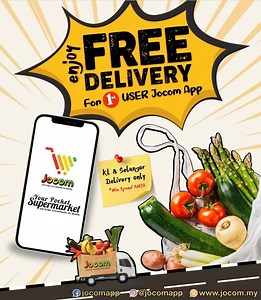 FREE Delivery for your 1st Order on Jocom APP! Unbelieveable OFFER that is too good to be missed! Download #JocomApp NOW! 📲 iOS & Android 👉 http://onelink.to/9qywba *T&C Apply - Minimum spend RM20 required. #freedelivery #freeshipping #freeforyou | JOCOM