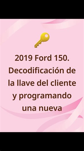 2019, Ford 150 descodificación de llave existente para hacer una nueva llave 🔑##locksmith