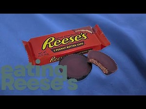 Eating Reese's peanut butter cups! First ASMR video