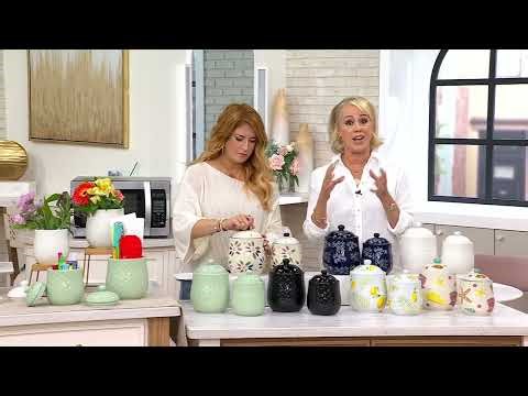 Temp-tations Set of (2) 1-qt 2-qt Countertop Jars on QVC