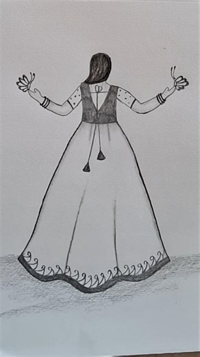 Easy and beautiful girl drawing step by step #girl#drawing #shorts #viral