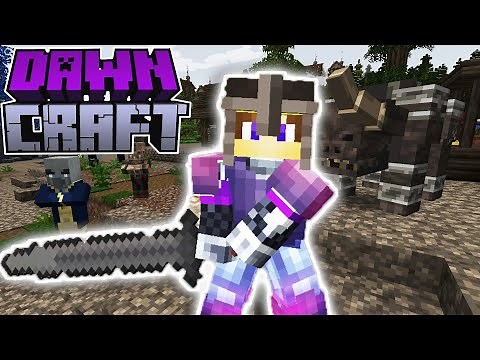 *DIFFICULT* Raids Mod...BATTLE TIME 🛡| DawnCraft Episode 4