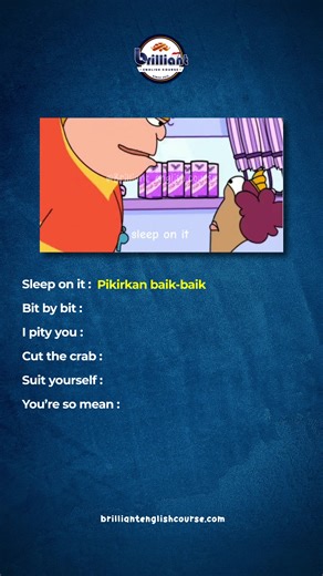 Belajar lagi yuk! ____________________ Hubungi Admin Brilliant via WhatsApp untuk info lainnya : ☎️ 62 812-3120-0032 📨 link Pendaftaran http://brilliantenglishcourse.com/ Program bisa ambil: -1 minggu. -2 minggu. -1 bulan. -2 bulan. -3 bulan. Online Course ————————— IG.👇🏻 @brilliant_english.course Tiktok👇🏻 @brilliant_english.course 📍JL. Flamboyan No.127B, Mulyoasri, Tulungrejo, Kec. Pare, Kabupaten Kediri, Jawa Timur 64212 #abie_brilliantkampunginggris #kampunginggris_pare_kediri #belajarb