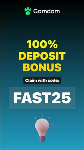Gamdom Promo Code ''FAST25'' — 100% Deposit Bonus (Welcome Bonus 2026)