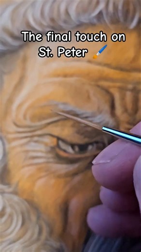 Final Touch 🖌️ #eggtempera #painting #artshorts