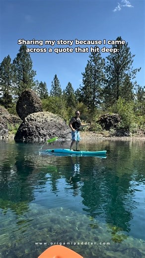 Looking back at last summer, paddling on the lake, I’m reminded how fleeting these moments are — and how important it is to savor them while we can. 🌊🛶 Grateful for the memories ✨ #PaddleLife #MakeWaves #LakeVibes #GratefulMoments #OrigamiPaddler #AdventureReflections | Origami Paddler