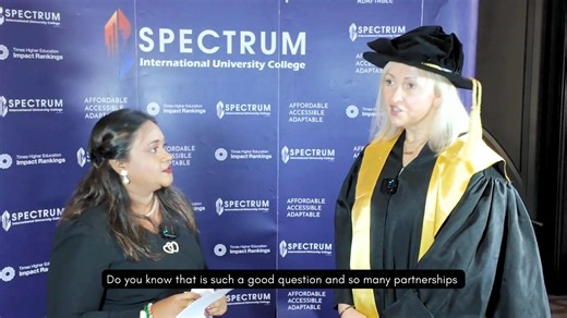 🎓✨ We had an inspiring conversation with Professor Sarah Justine Williams, our Honorary Doctorate Recipient from Buckinghamshire New University, during SIUC Convocation 2025. She shared eye-opening thoughts on: 🌍 how dual-degree partnerships can grow into real, two-way collaborations, 🤝 how global teamwork builds cultural understanding and ethical awareness, and 💪 how universities can empower young women to step confidently into leadership roles in communications and PR. Short, powerful, and