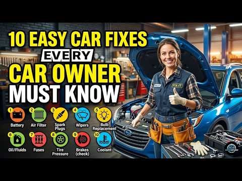10 Car Problems You Can Fix at Home Without Any Mechanic (Beginner Friendly Guide)