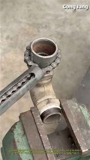 DIY 체인 렌치 제작 및 배관 분해 작업 #worker #process #diy #tools #plumbing