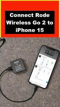 How to Easily Connect Rode Wireless Go 2 to iPhone 15 Pro Max for Crystal Clear Audio #iPhone15