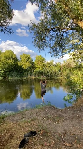 #jump #lake #spring #fun #like #life #nature #lake #життя #лайк #подписка #речка #memories #wild #o
